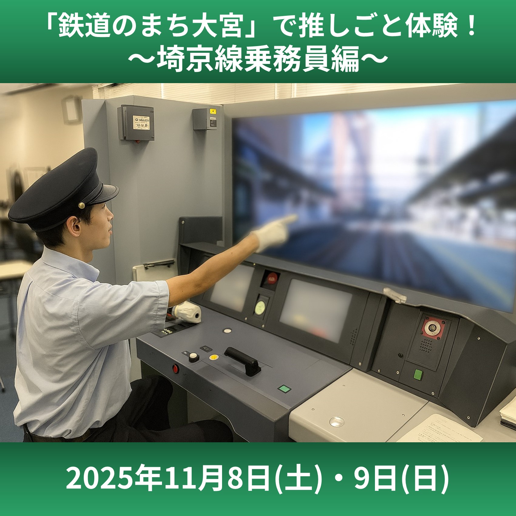 「鉄道のまち大宮」で推しごと体験！　～埼京線乗務員編～ ＠大宮駅
