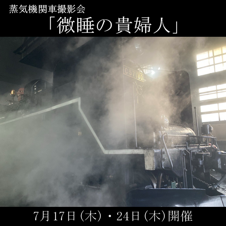 【7月17日(木)・24日(木)開催】蒸気機関車撮影会「微睡の貴婦人」 参加プラン