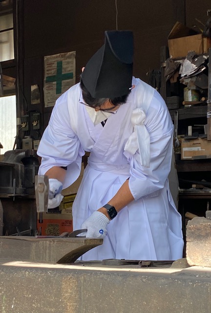 元刀鍛冶工房で鉄から作るレターオープナー 会津サムライスピリッツ　錆びない心