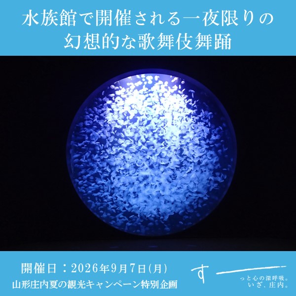 好評につき第1部のみ販売枠追加！【9月7日(月)開催】中村橋吾丈歌舞伎舞踊披露＠東北エプソンアクアリウムかもすい 参加プラン