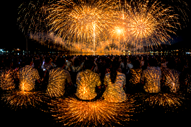 HANABI MAGIC 2026 花火マジック　山中湖　デジタル逆さ花火