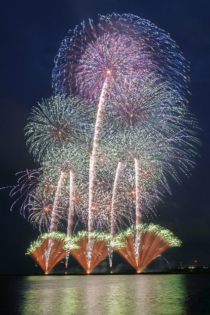 大洗海上花火大会千櫓祭の花火