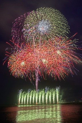 大洗海上花火大会千櫓祭の花火