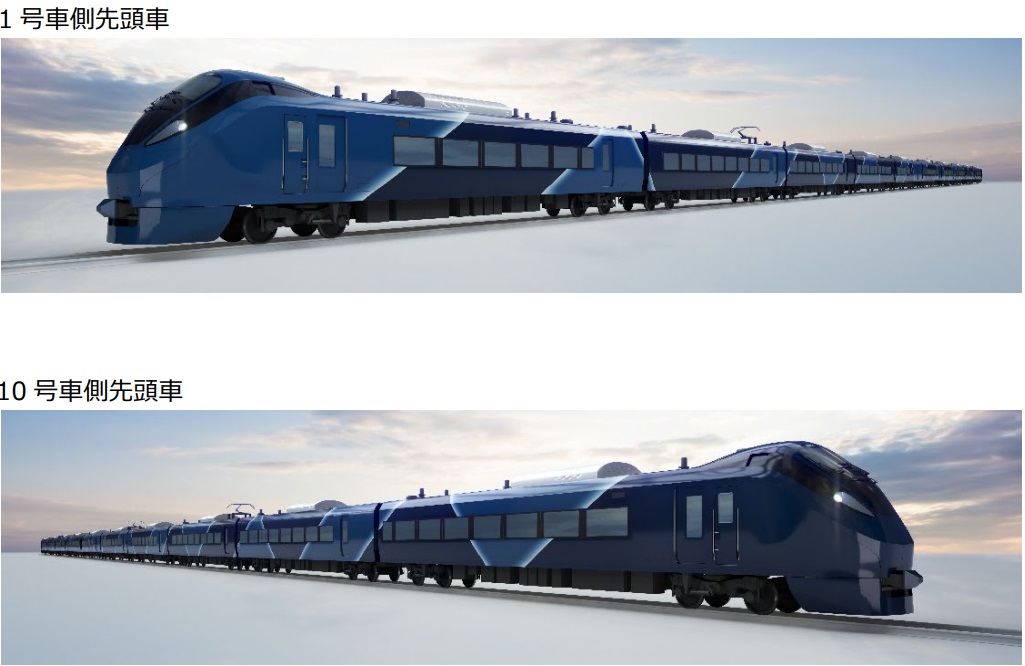 E657系夜行特急列車 エクステリアデザイン(イメージ)