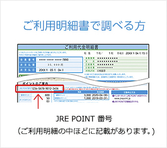 ご利用明細書で調べる方